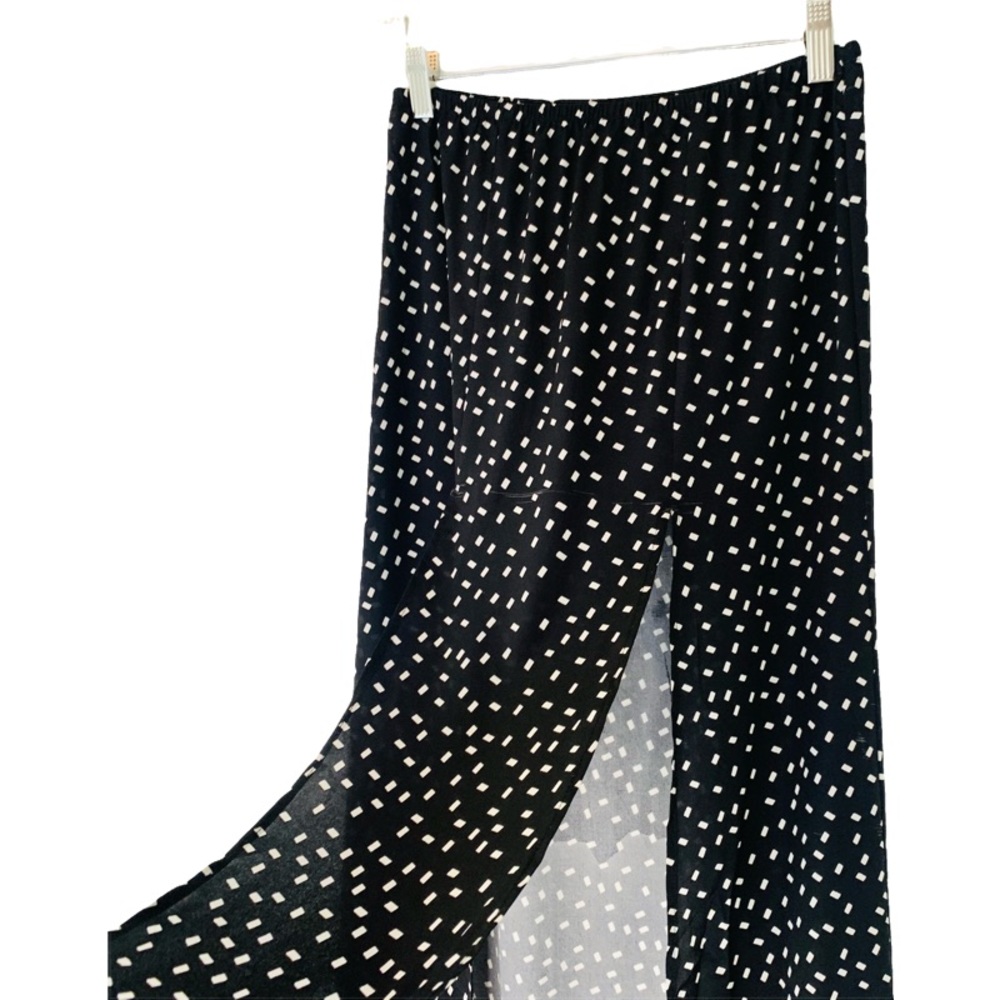 🛑SOLD Stone Cold Fox Cryptic Maxi Skirt Silk in Black Size 1 - Picture 4 of 8